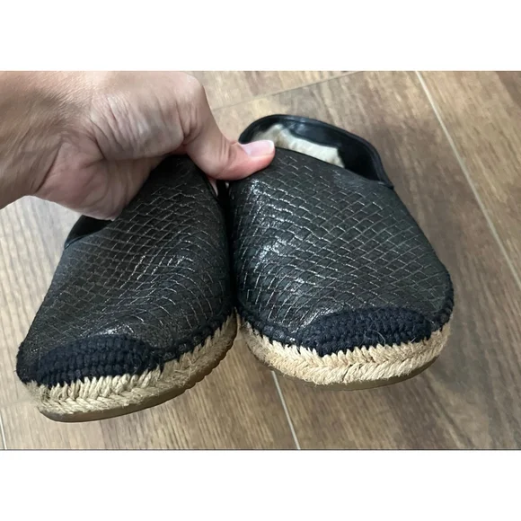 Ugg Sandrinne metallic basket espadrille slip on loafers size 7 - Picture 8 of 11